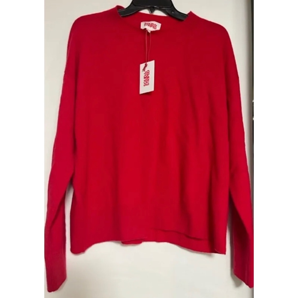 NWT Solid & Striped brand red cashmere sweater S, M,L